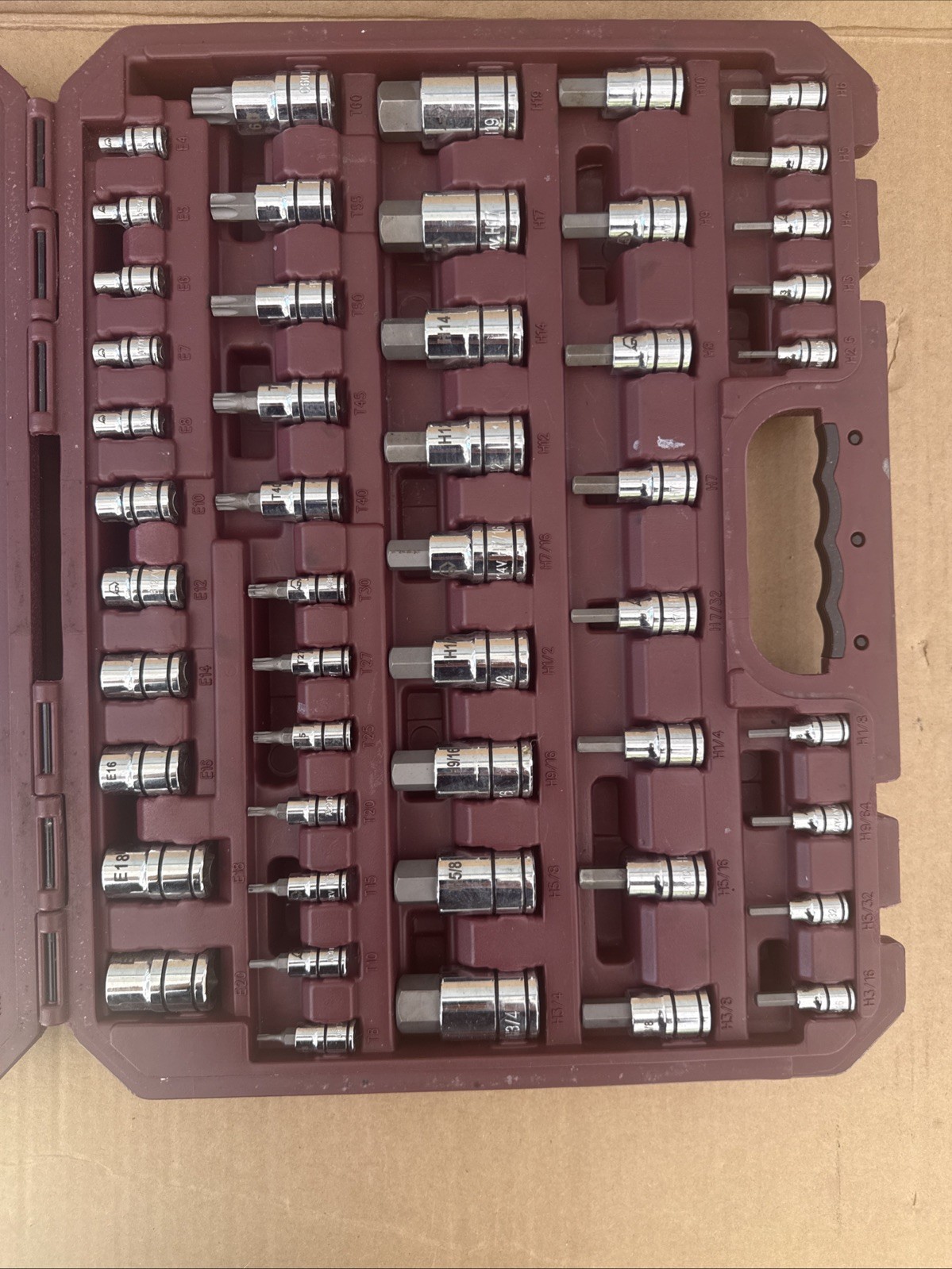 Matco Tools 75 Piece Master Torx And Hex Socket Set Snap Latch Case SBS75VA
