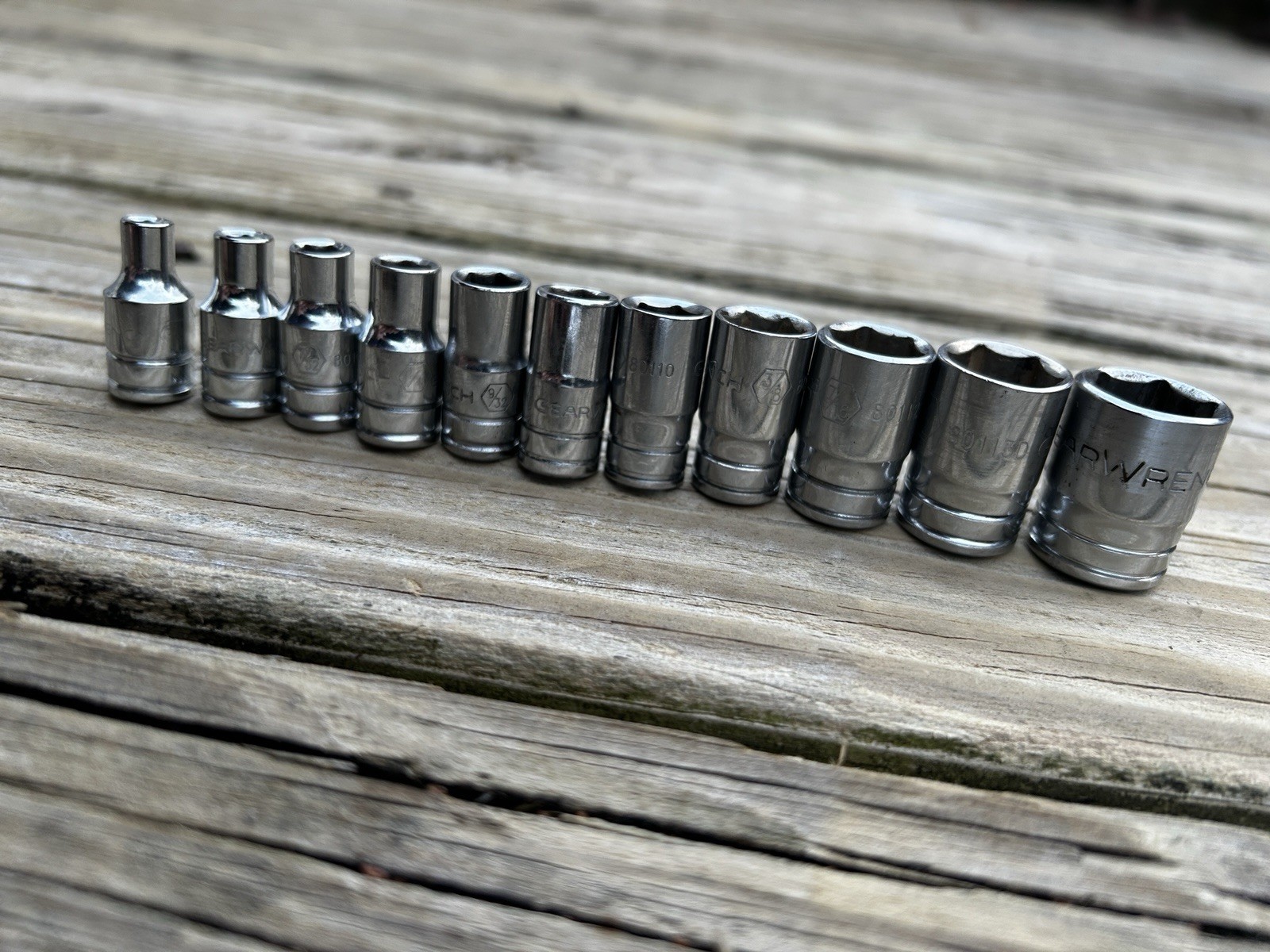 11-Piece SAE Shallow Socket Set,1/4 Drive 6PT, 3/16-9/16 Chrome