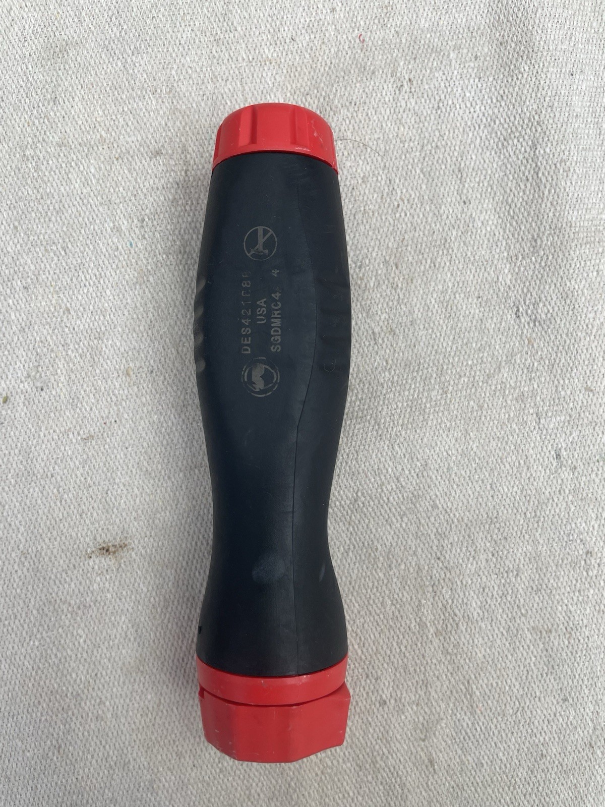 Snap On Ratcheting Screwdriver Red Soft Grip Handle Only SGDMRC4A USA