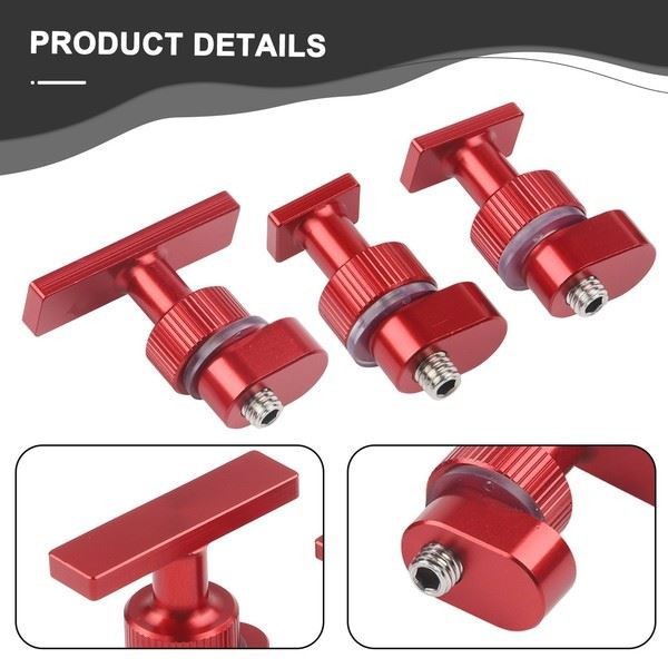 Car Dent Repair Tool 3Pcs Glue Tabs for Paint Dent Removal Easy to Carry