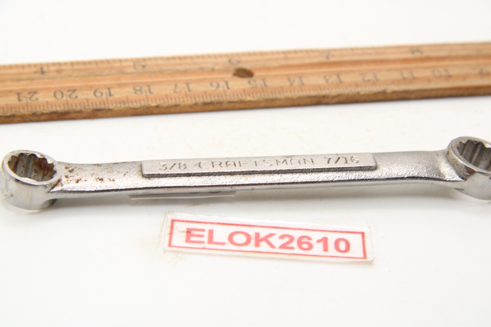 Craftsman VV-43866 3/8″ x 7/16″ 12 Point SAE Box End Wrench 4-3/8″ USA