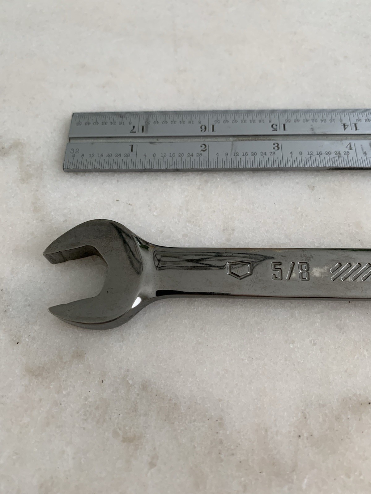 Craftsman 81-997GM 5/8” Gun Metal Chrome Combination Wrench 12 Point USA Made