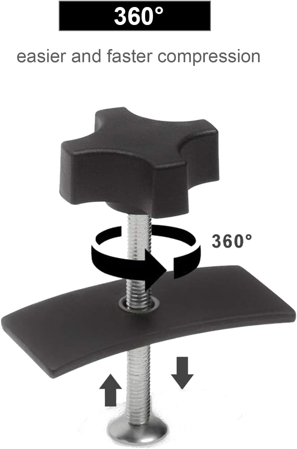 Brake Pad Spreader 360 Degree Swivel Joint Disc Brake Pad Separator Tool for Car