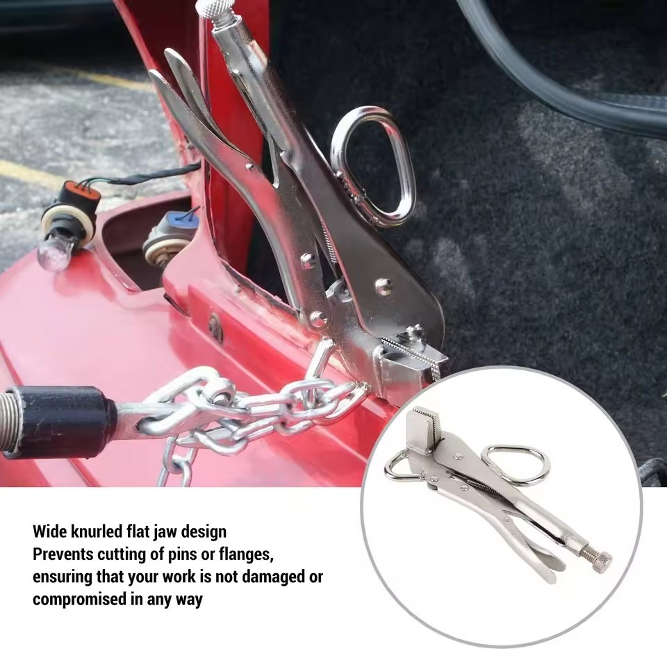 Locking Sheet Metal Clamp Flat Extra Wide Duck Bill Vice Auto Body Shaping Plier