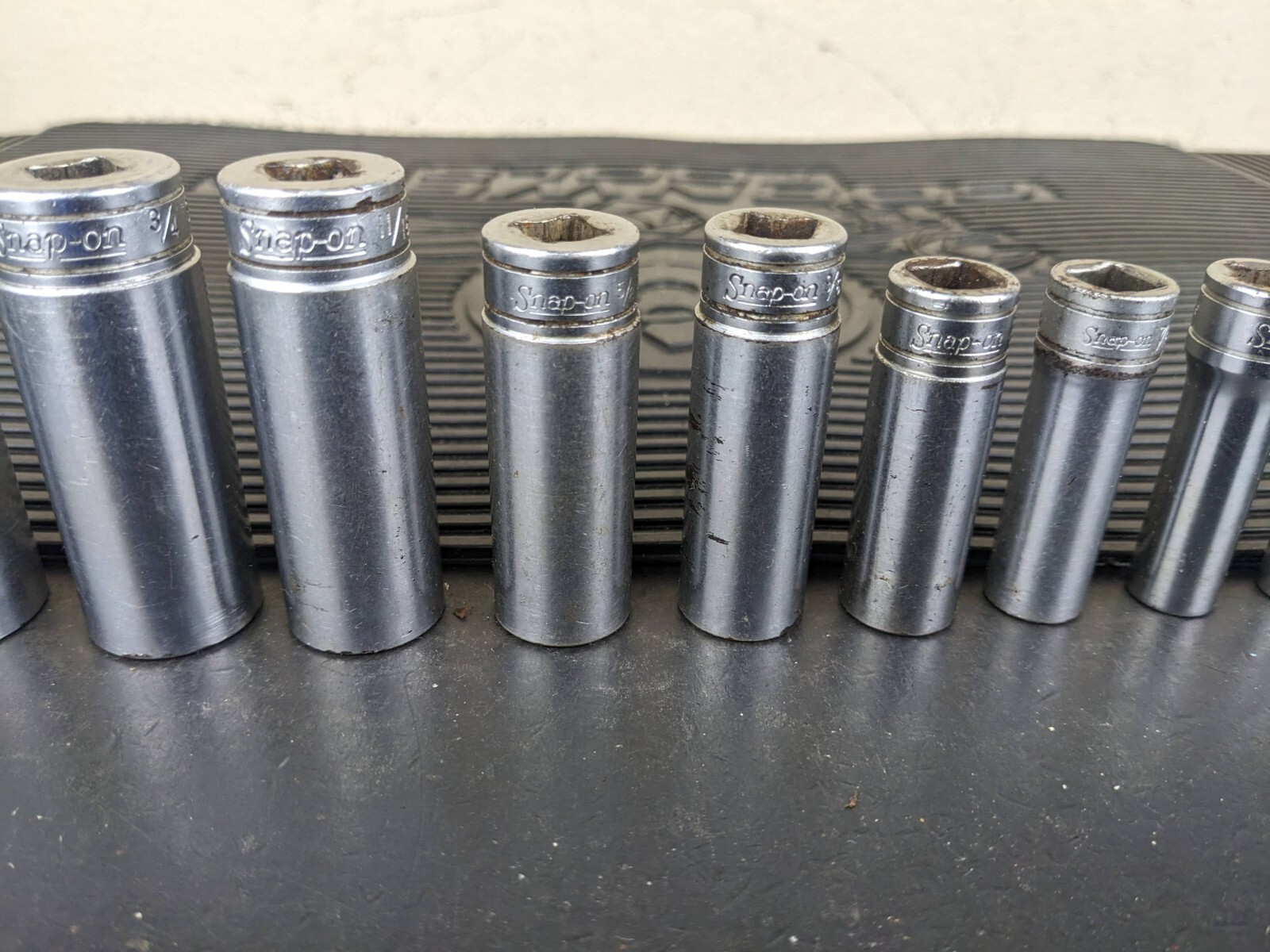 #bg234 Snap on Tools 211SFSY 3/8″ Drive Deep Chrome Socket Set Socket Set