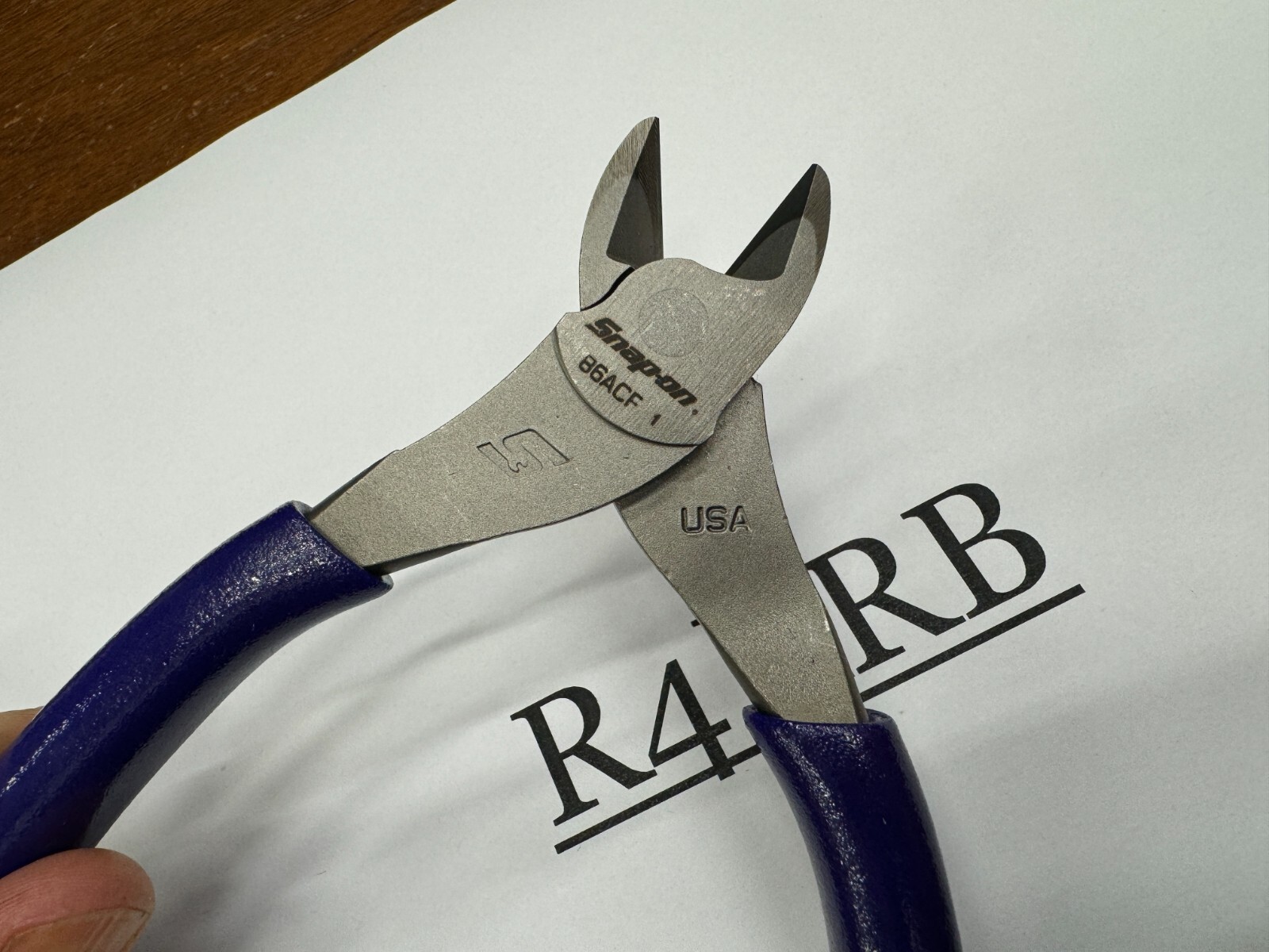 Snap-on Tools NEW RARE DARK PURPLE Soft Grip 6″ Diagonal Cutter Pliers 86ACFDP
