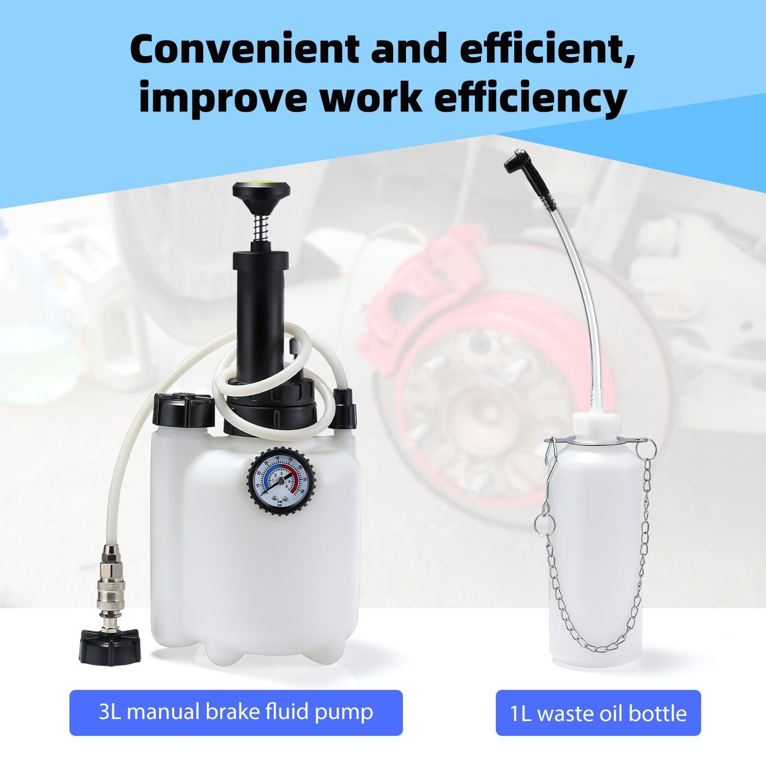 3L Brake System Clutch Fluid Pressure Bleeder Bleeding Device Kit Car Bleed Tool