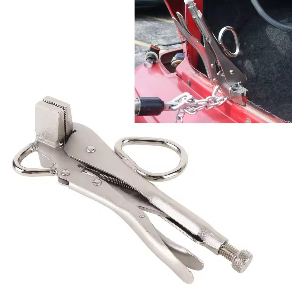 Locking Sheet Metal Clamp Flat Extra Wide Duck Bill Vice Auto Body Shaping Plier