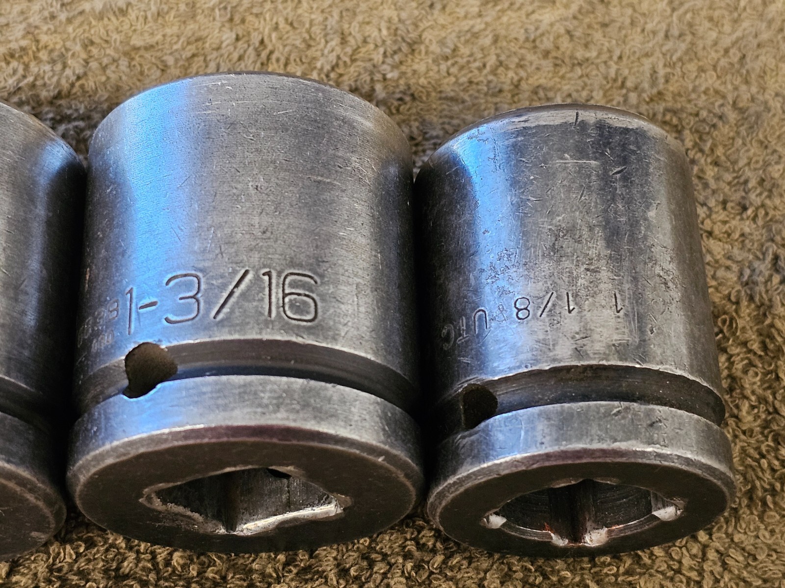 4 Wright UTC Impact Socket Set 3/4″ Drive 1-3/16 1-7/16 1-5/16 1-1/8 6681 SAE