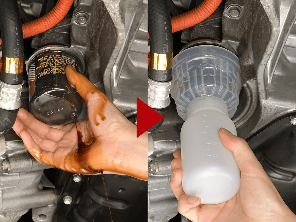 KTC KYOTO Tool Oil Change AVP-6376 Useful Tool Filter Oil Catcher Gadget Japan