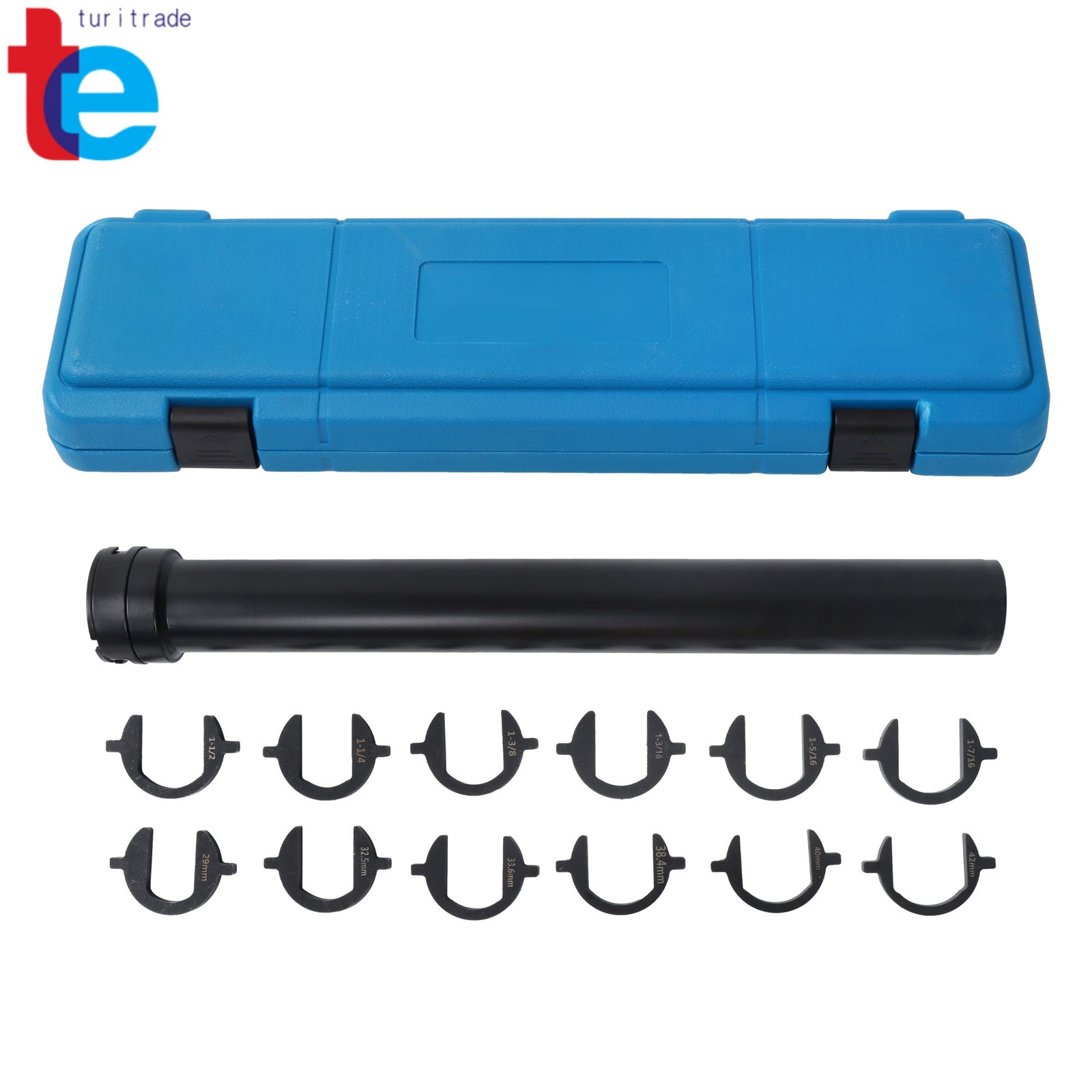 13pc Inner Tie Rod Removal Installation Tool Set with 12 SAE & Metric Adaptors