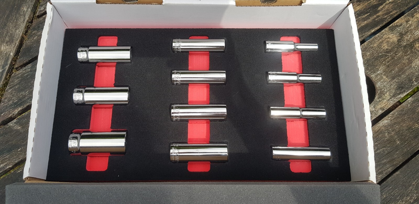 WURTH ZEBRA 3/8 Drive sockets wrench long Reach -11pcs