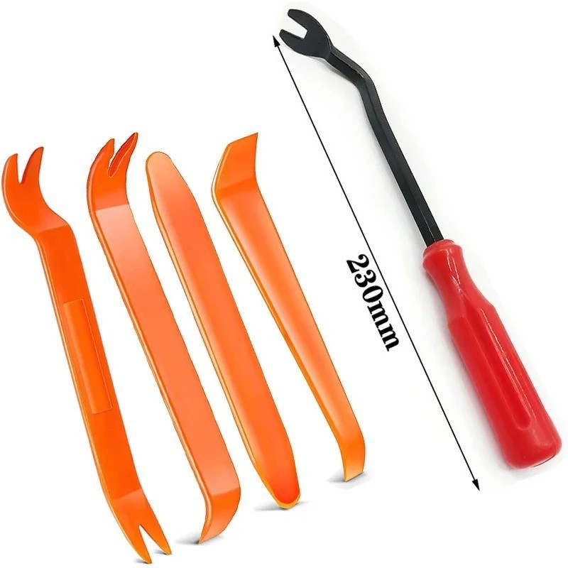 5 Auto Trim Removal Tool Kit Car Panel Door Window Fastener Remover Pry Tool Set
