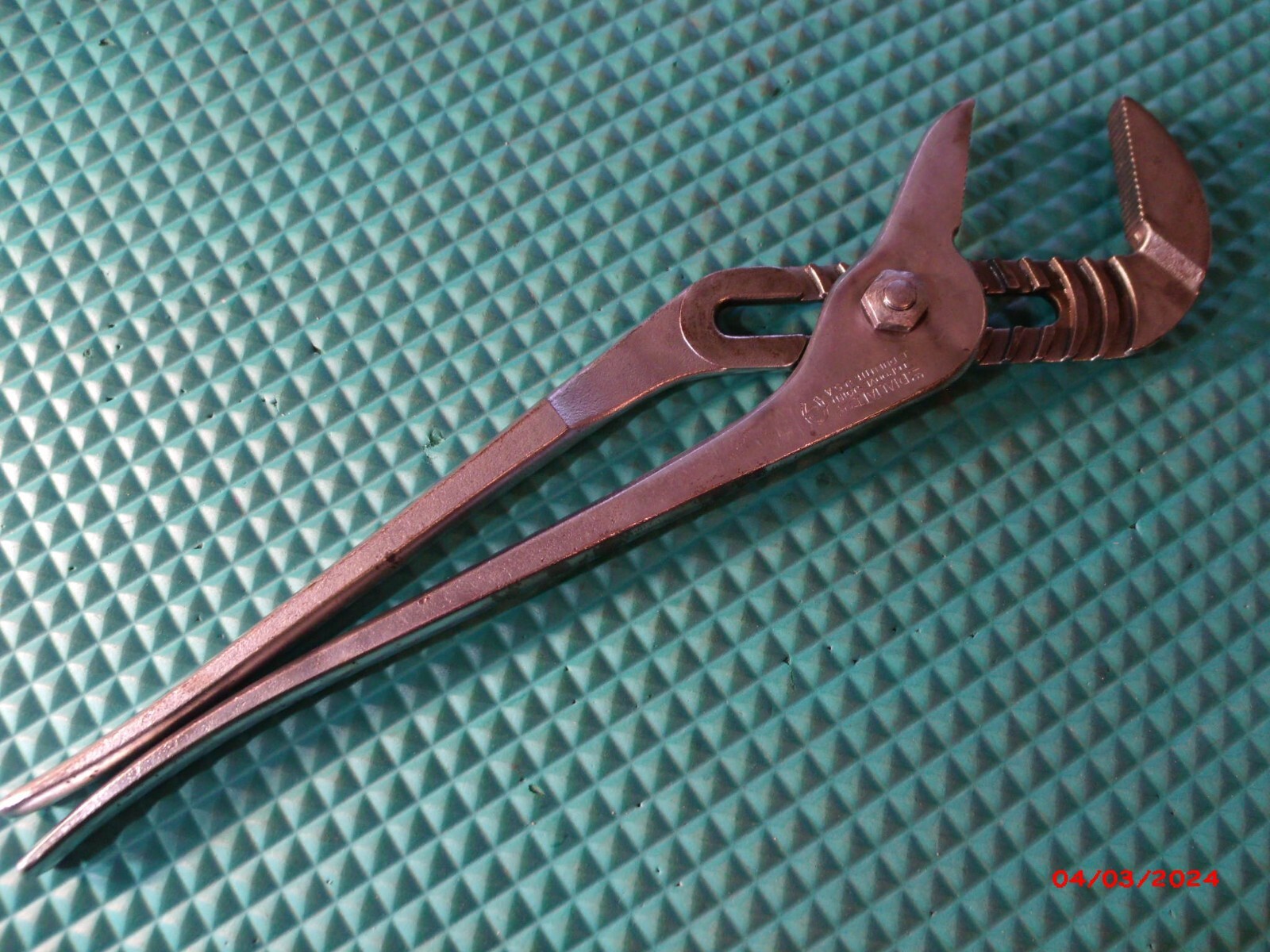 VINTAGE «DIAMALLOY» U.S.A. GROOVE-JOINT #HL116 ADJUSTABLE PLIERS(11 POSITIONS)