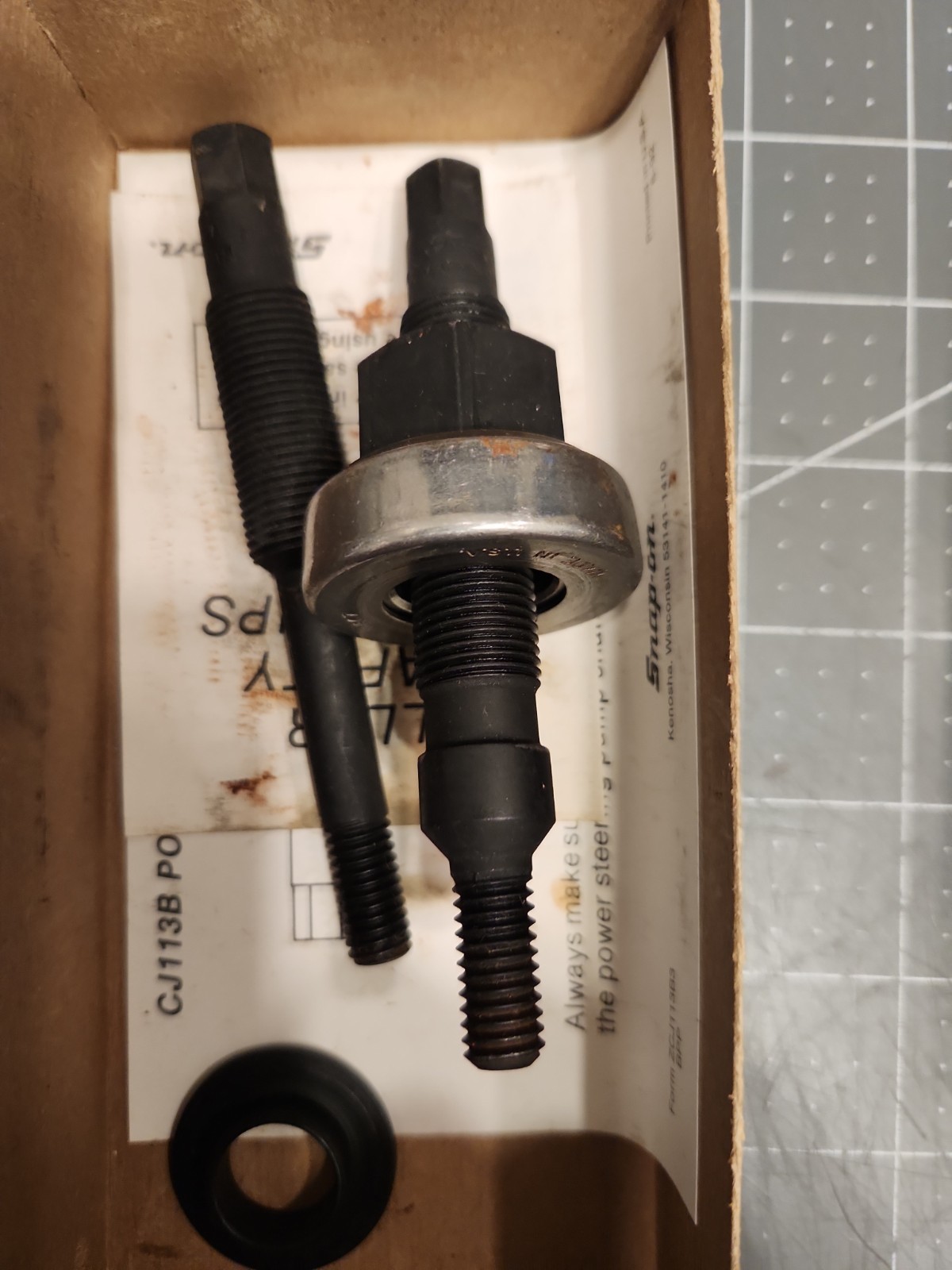 Snap On CJ122 Power Steering Pulley Installer Set*** Like NEW