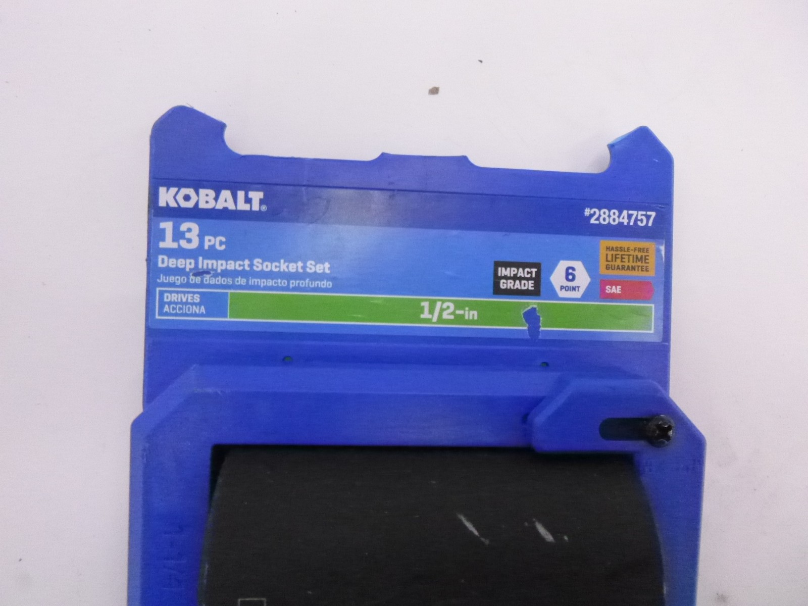 Kobalt 13-Piece Standard 1/2″ Drive Set 6-Point Impact Socket Set 2884757