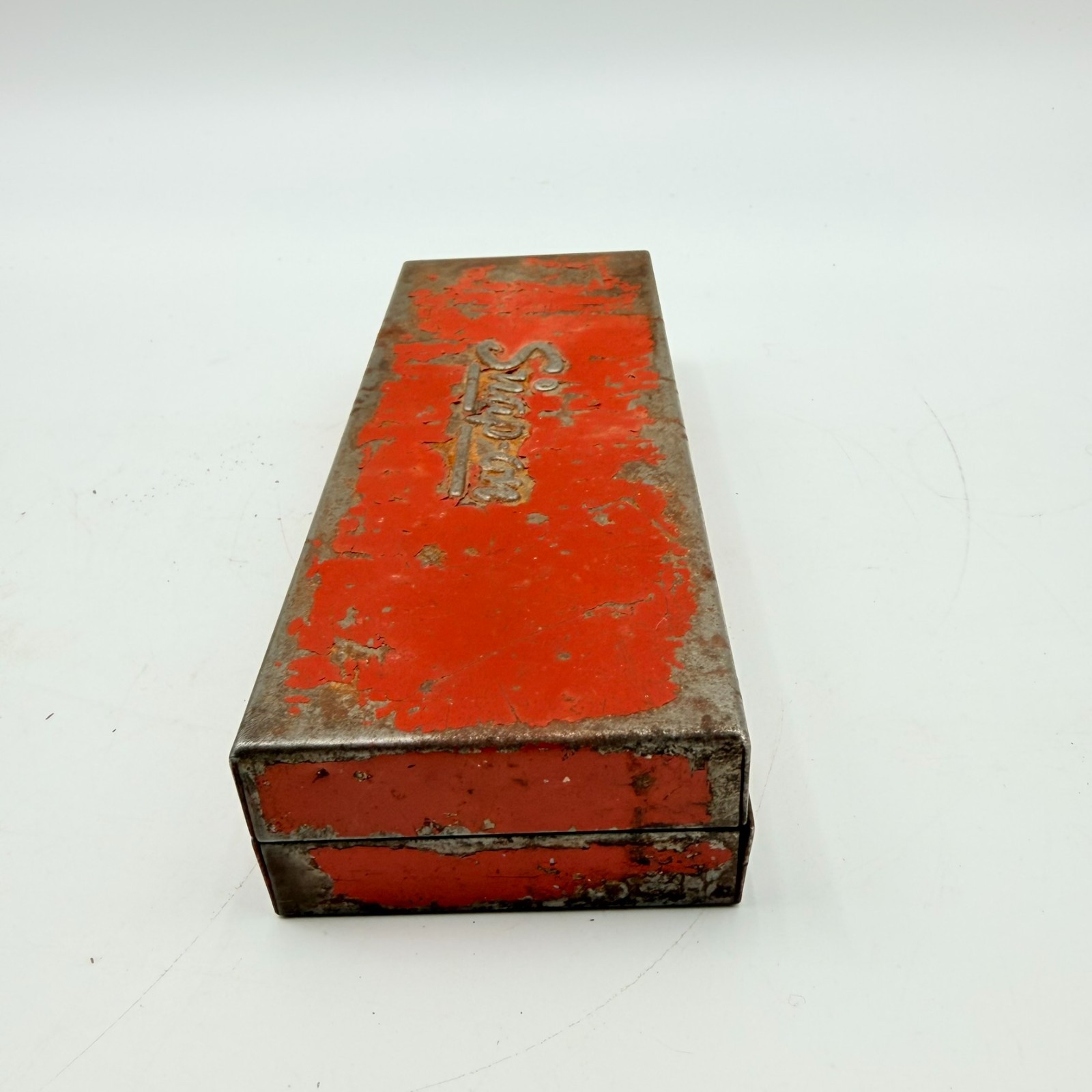 Vintage Snap-On Socket Set w/ Metal Box 7 SAE Sockets 1/4″ Drive USA
