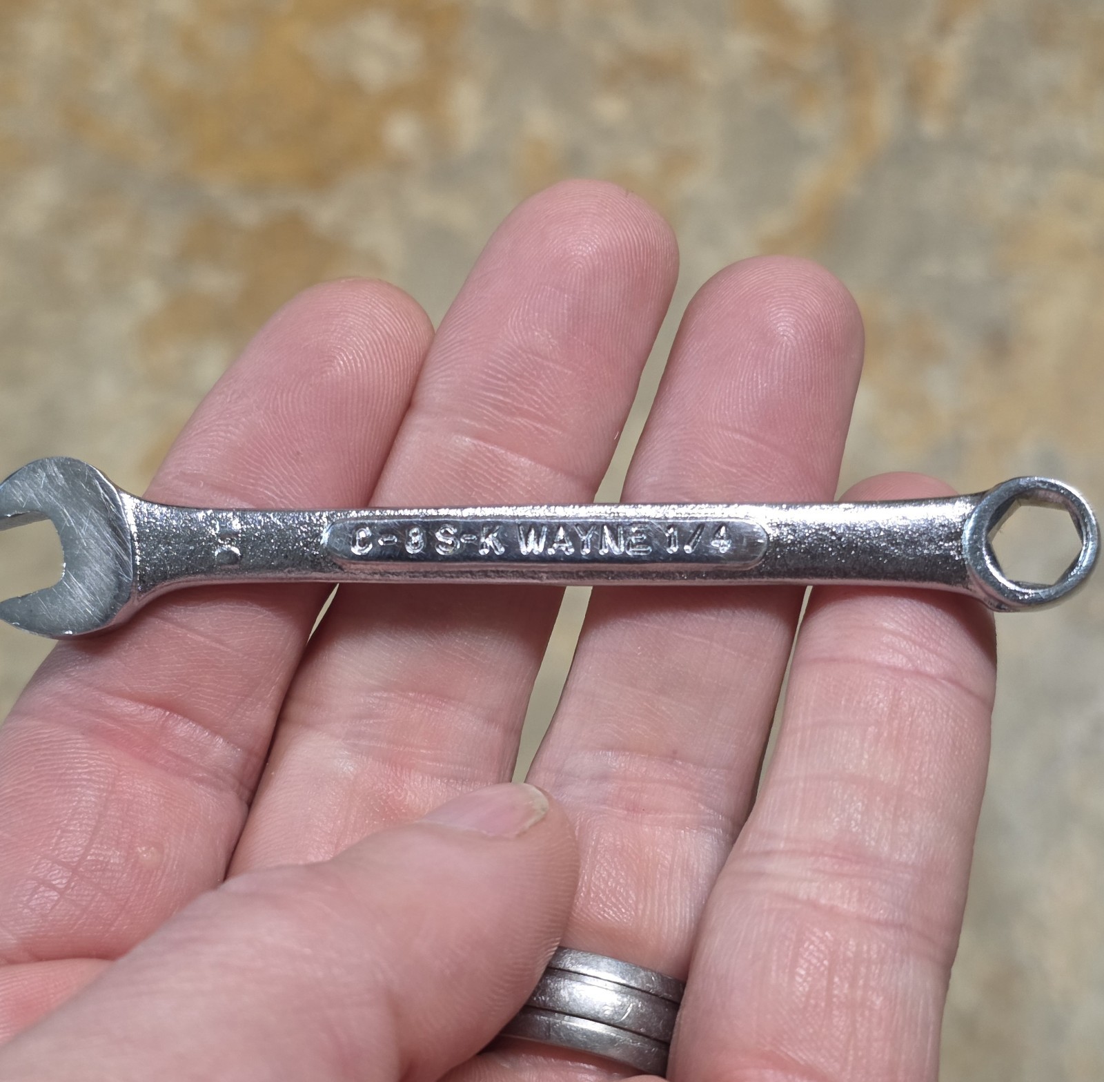 SK Wayne SAE 16pc Combination Wrench Set 12/6pt 1/4, 5/16, 3/8 – 1-1/4″ USA READ