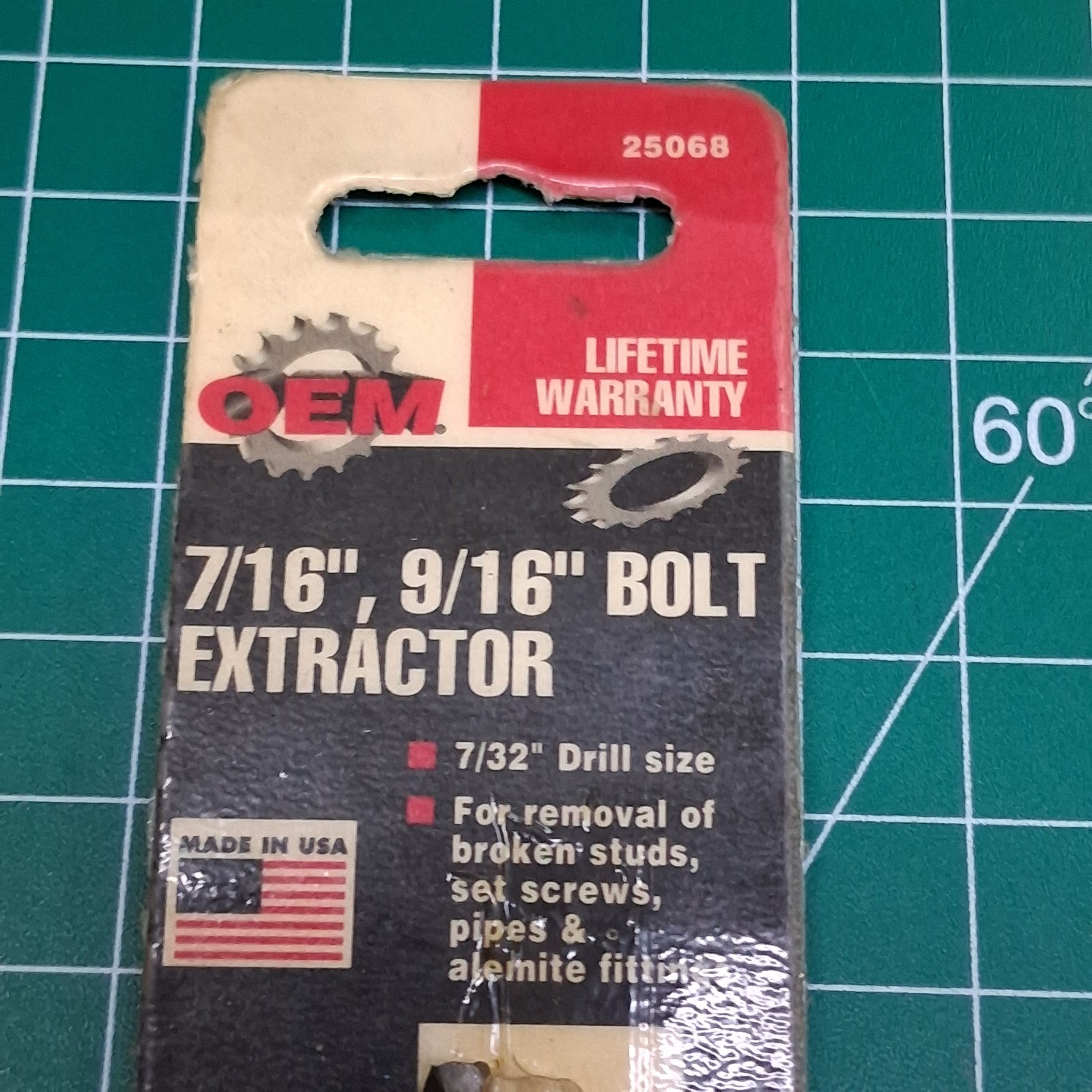 Vintage OEM Tools 7/16″ Spiral Fluted Twist Bolt Screw Extractor Bit