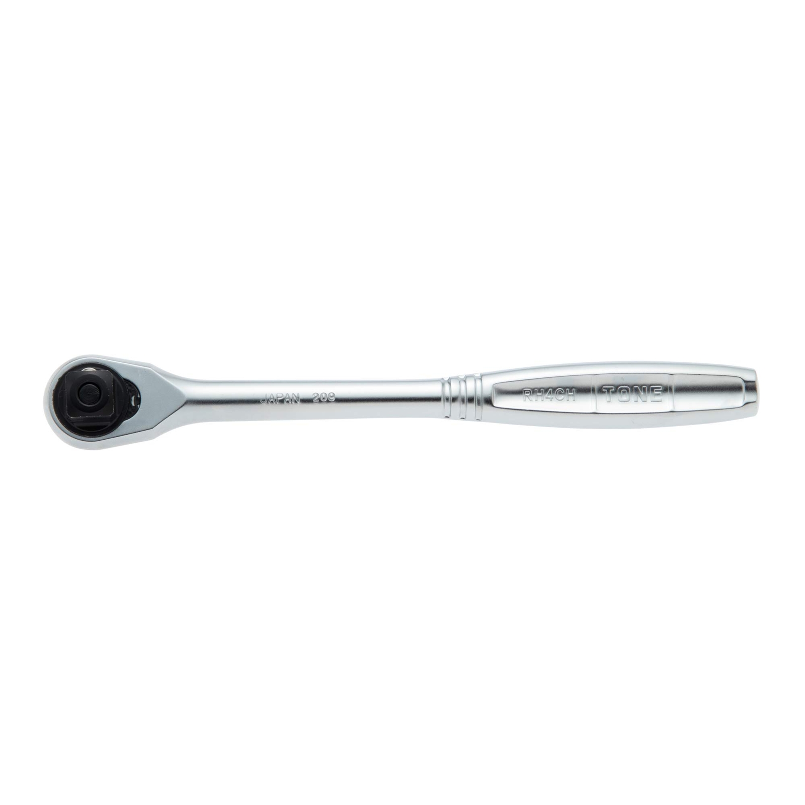 TONE RH4CH 1/2″ Drive Compact Ratchet 72 Teeth Silver Black Lightweight Metal