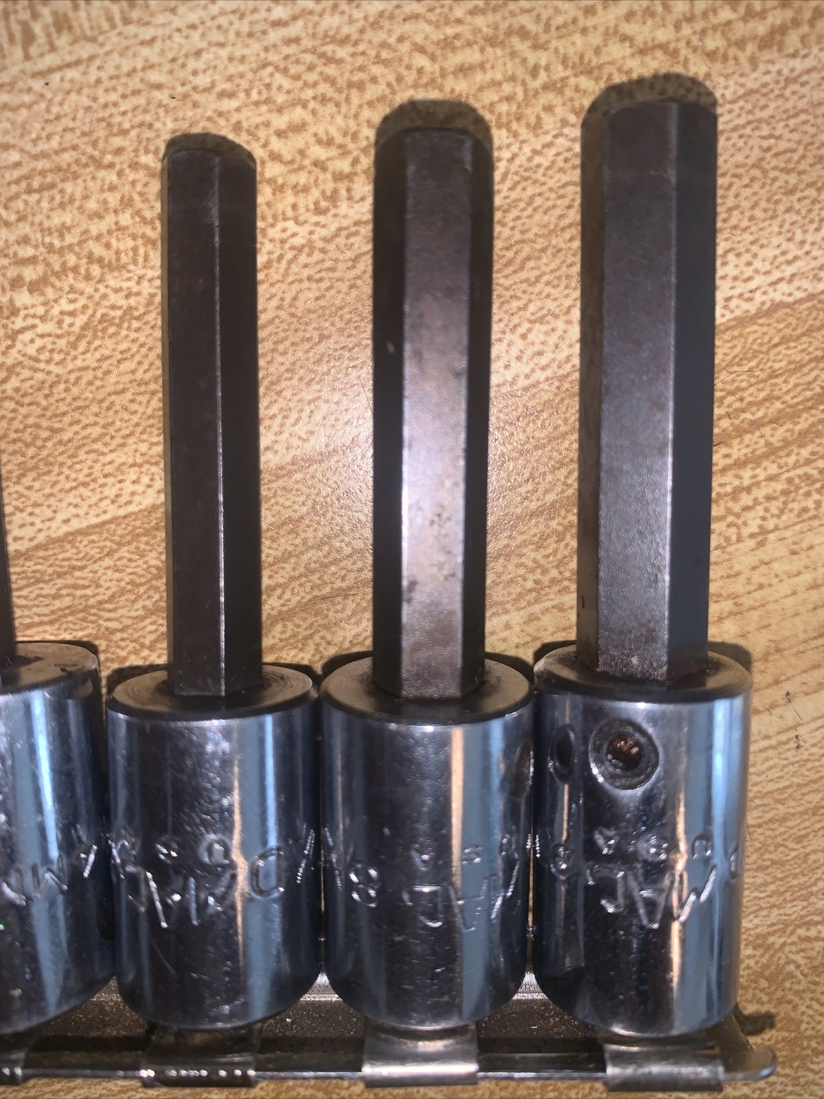 MAC TOOLS & Snap On 3/8″ Drive Hex Socket Driver METRIC AND SAE LOT 6 Pcs USA