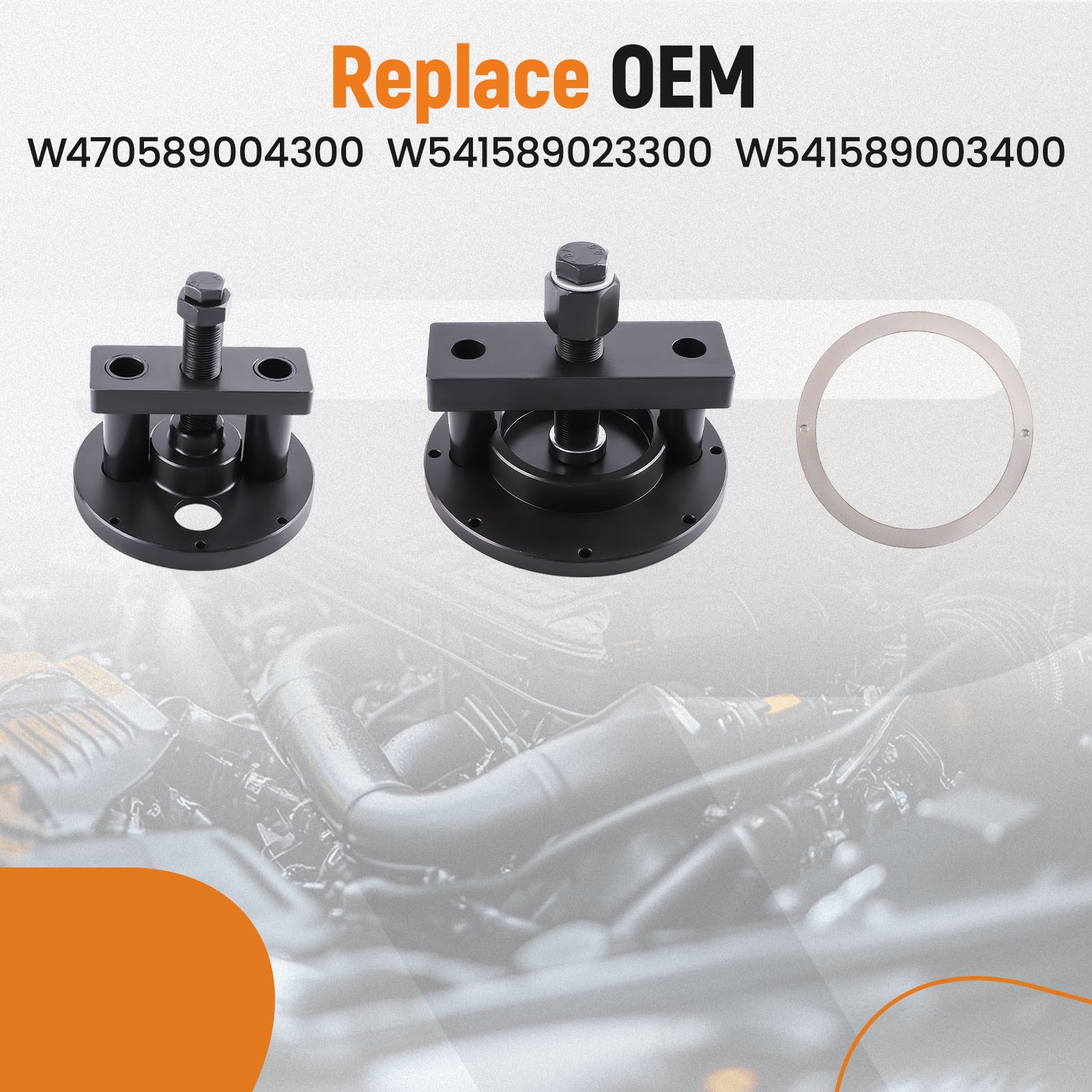 Crankshaft Seal Removal Tool Kit for Detroit Diesel DD13 DD15 Professional Set