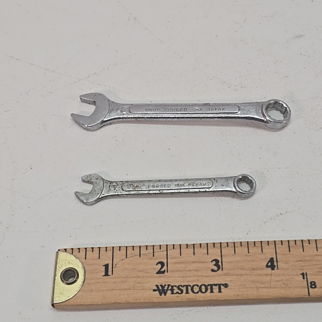 2 Fuller Japan KTC Combination Metric Wrenches 12 Point 10mm & 7mm