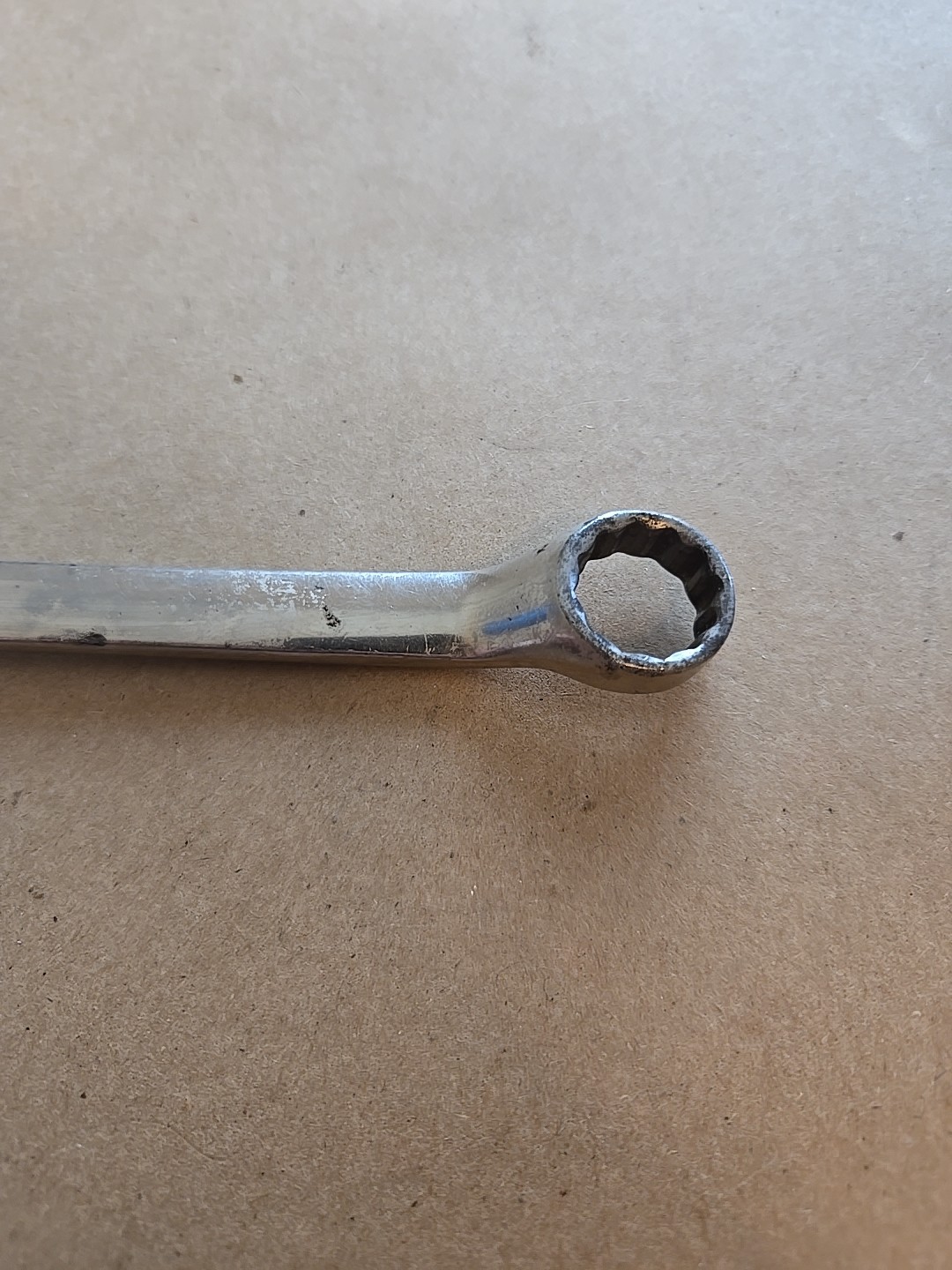 Snap On 12MM-14MM 12PT Metric Chrome Offset Box End Wrench USA XBM1214