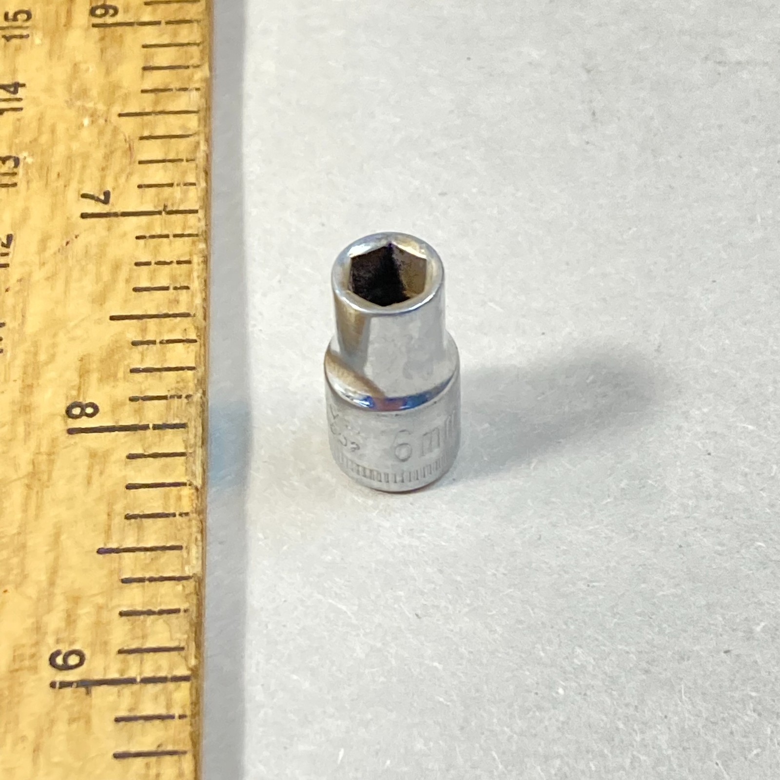 Craftsman 6 mm Socket Metric 1/4″ Drive 6 Point -V- #43502 USA
