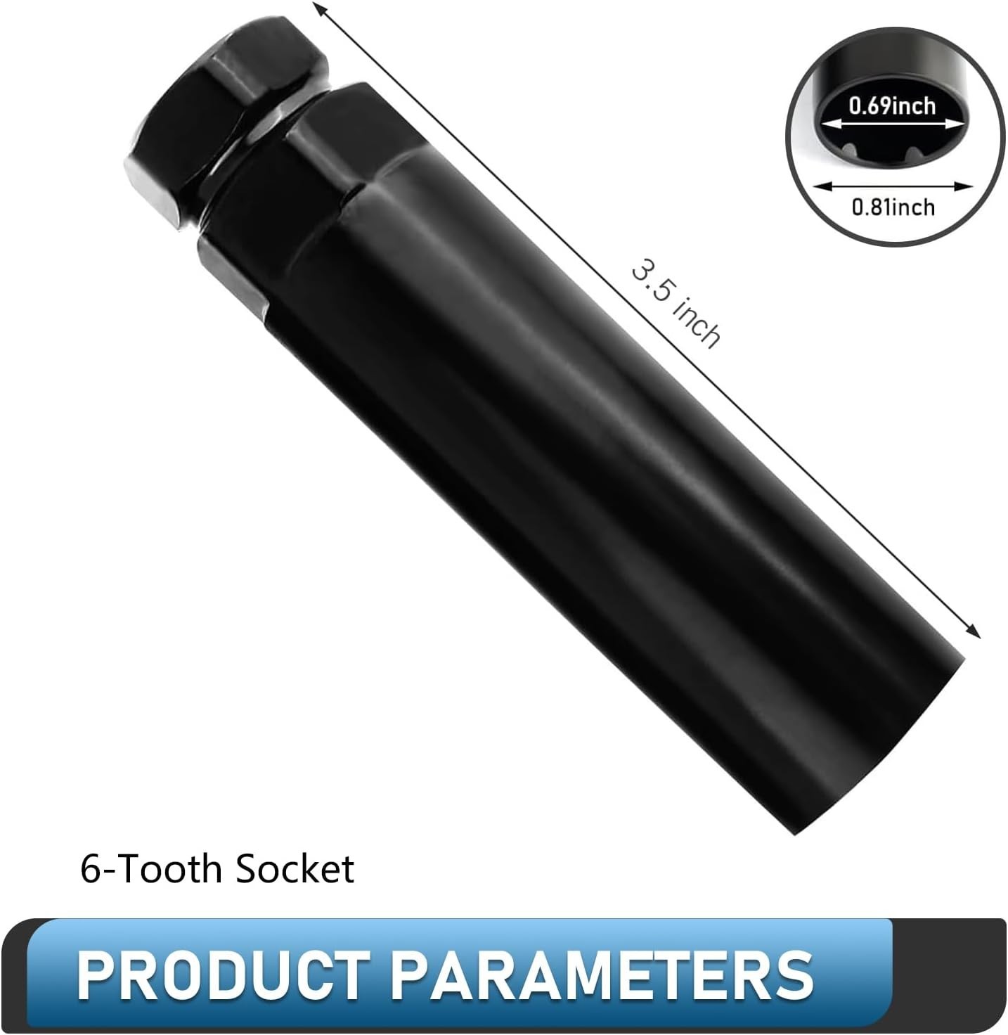 Versatile 6 Spline Alloy Steel Lug Nut Tool – Fits Most Vehicles with Ease