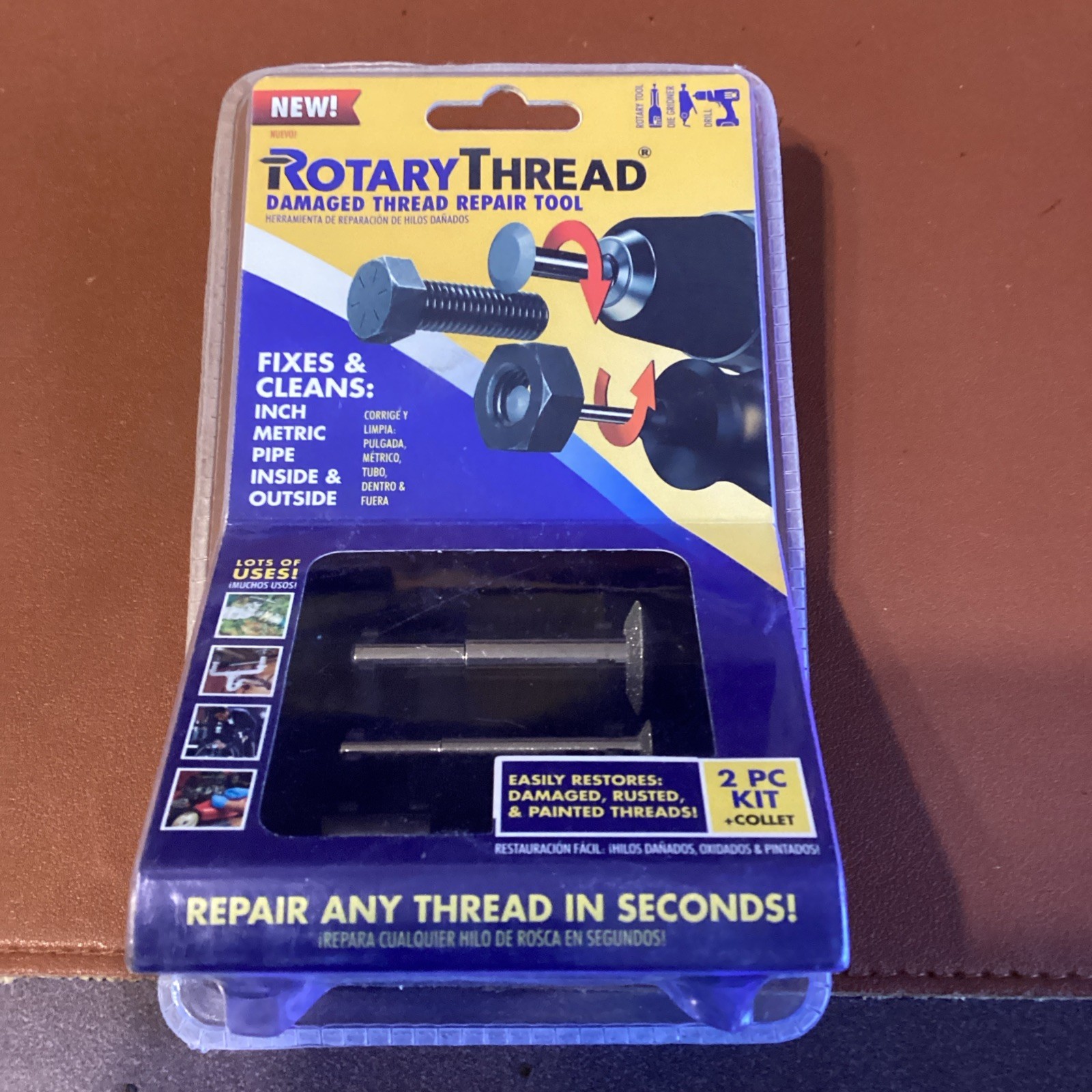 Rotary Thread Damaged Thread Repair Tool 2-piece Kit