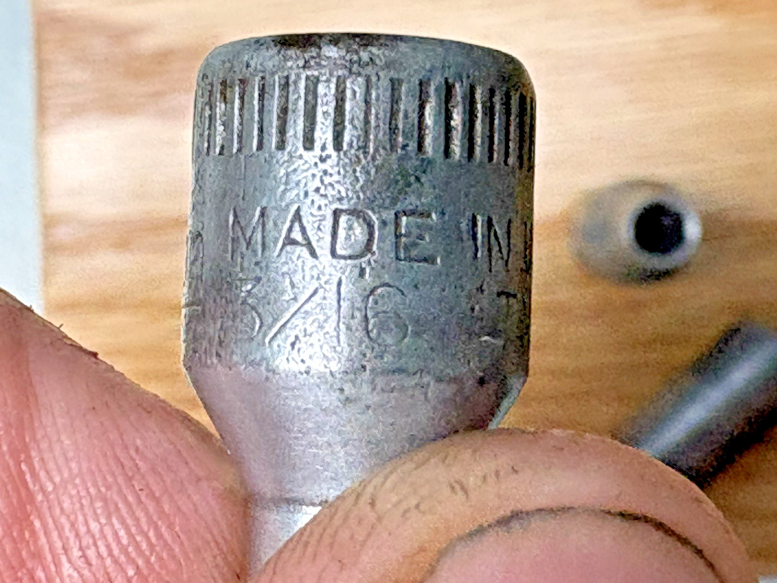 Vintage Snap-On Early Socket Wrench Set Case TM 6 7 8 11 E date 1944 RARE WWII