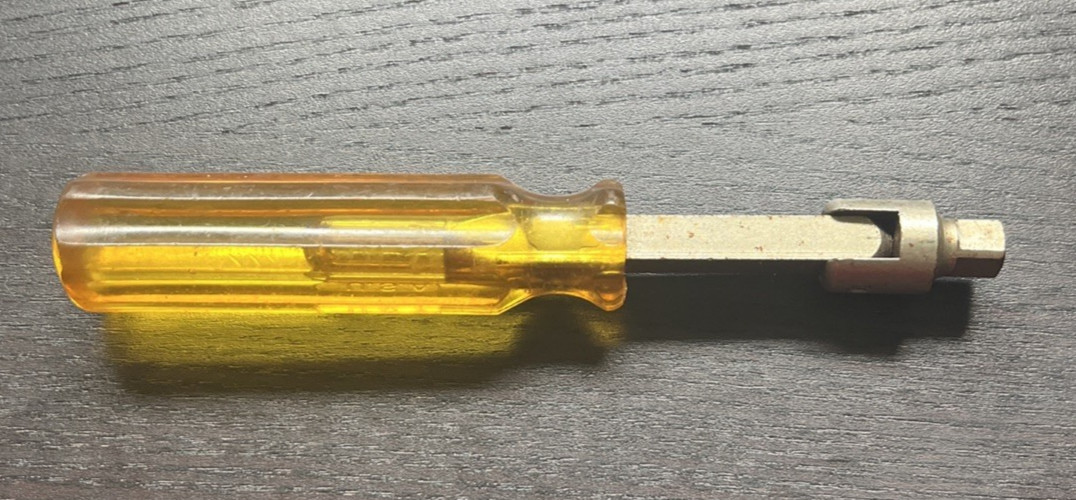1/4″ Drive – Flex head – Breaker Spinner Handle -Yellow Plastic