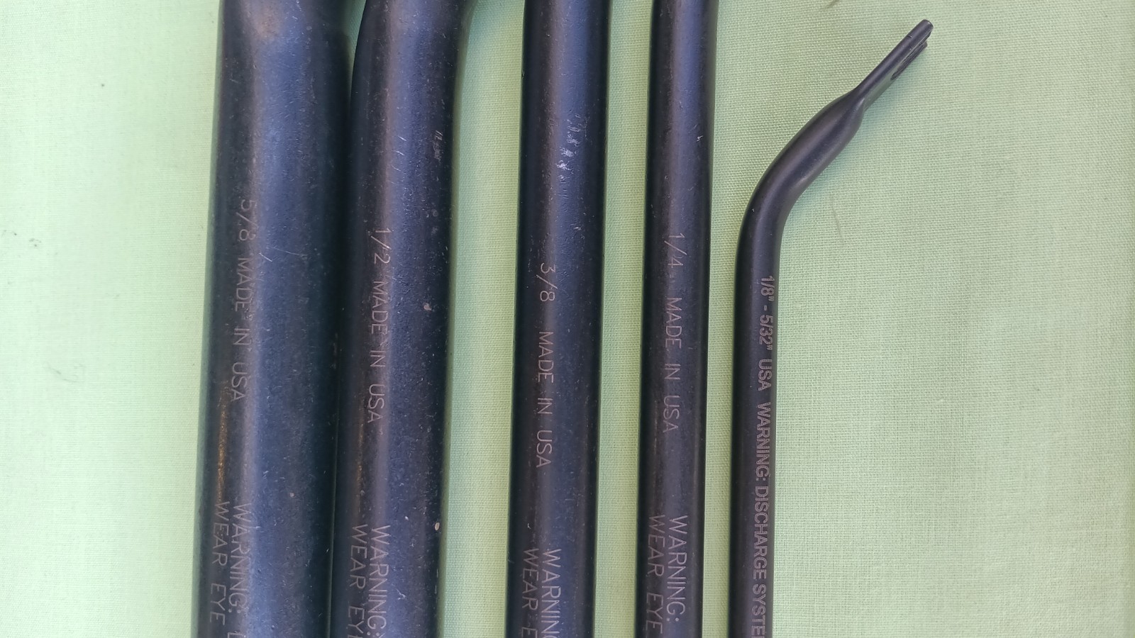 Lisle 5pc Air Line Disconnect Tool Set (42400) Used 1/8 Through 5/8