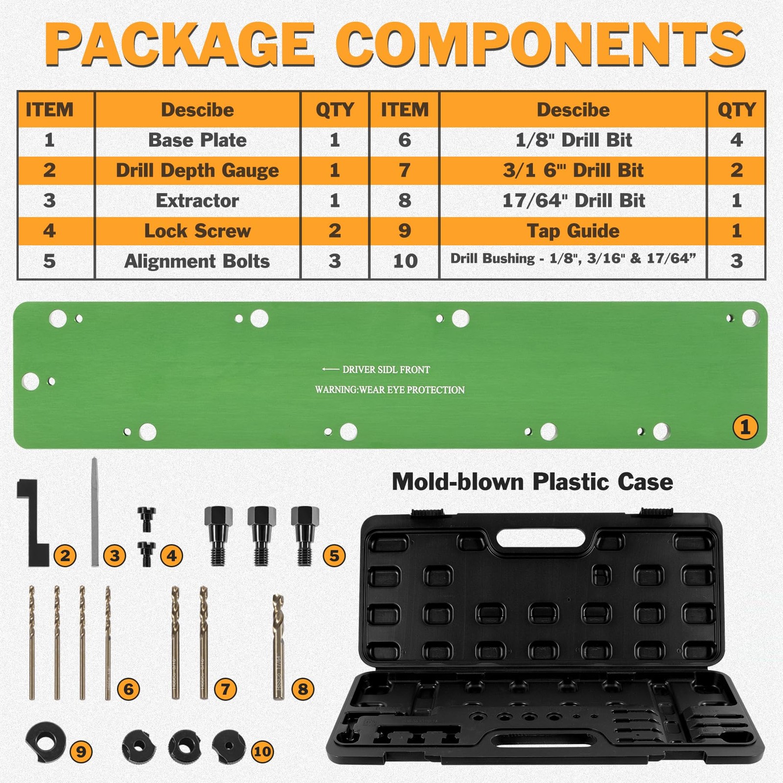 71500 Exhaust Manifold Bolt Stud Drill Template Removal Tool For Dodge 5.7L Hemi