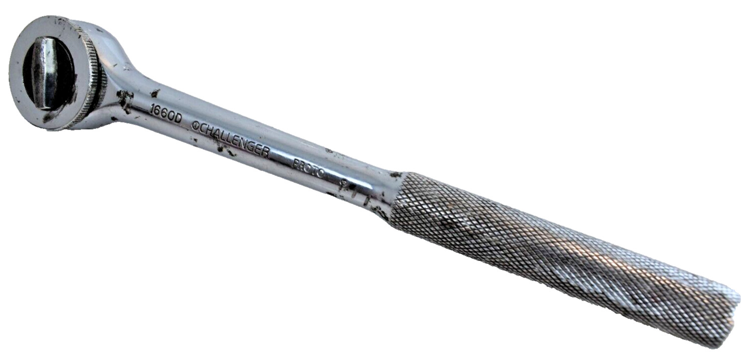 Proto Challenger Tools 1660D 10″ Ratchet Wrench 1/2″ Drive Thumb Drive Wheel