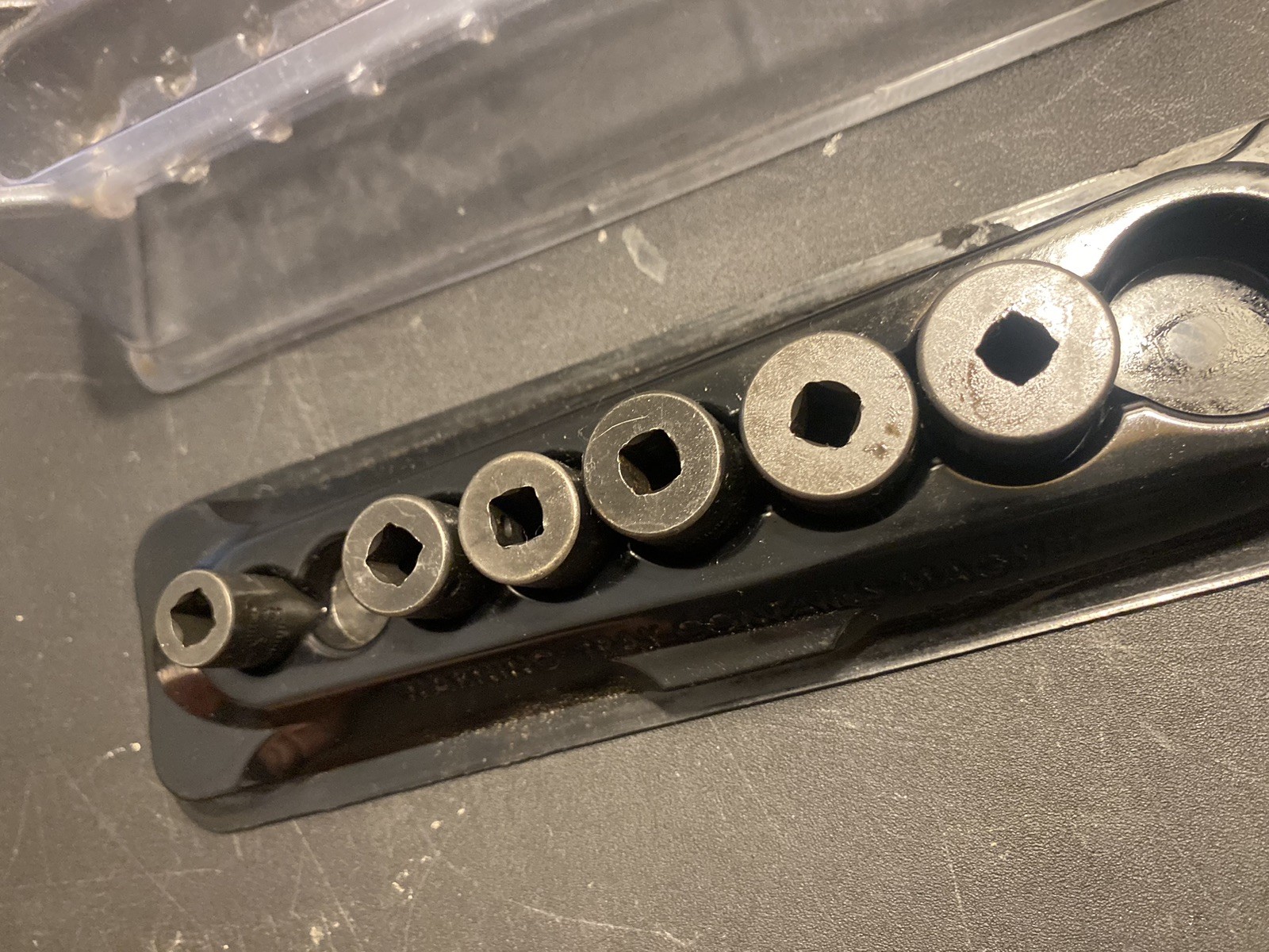 Snap On imtmm impact 1/4 drive shallow socket set 6pc INCOMPLETE READ