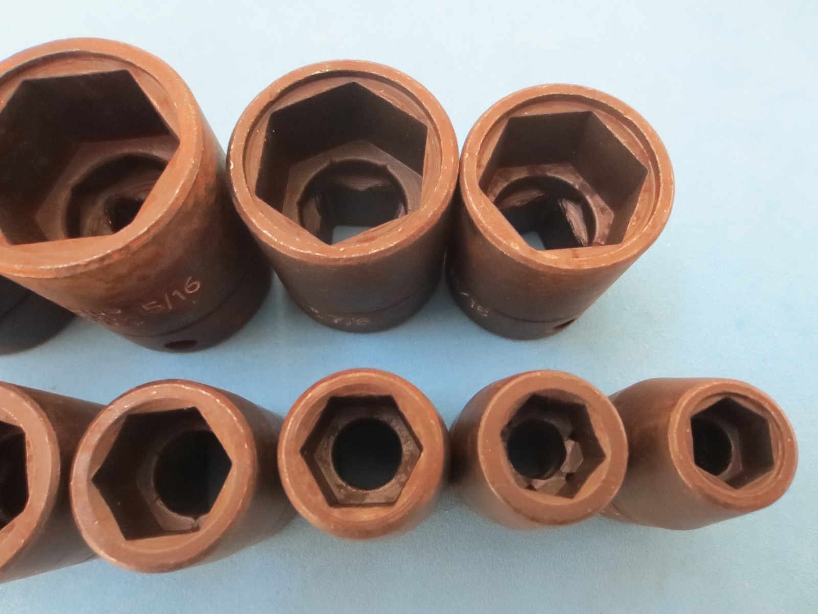 10 pc. Set Proto Dyna Ring. ½” Dr, 6 Point, Impact Socket, SAE ★★ Made in USA ★★