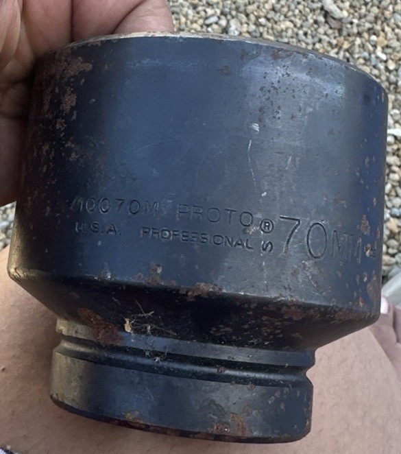 PROTO 70mm Impact Socket 1-1/2 in. Drive 10070M 6-Point TorquePlus™ USA