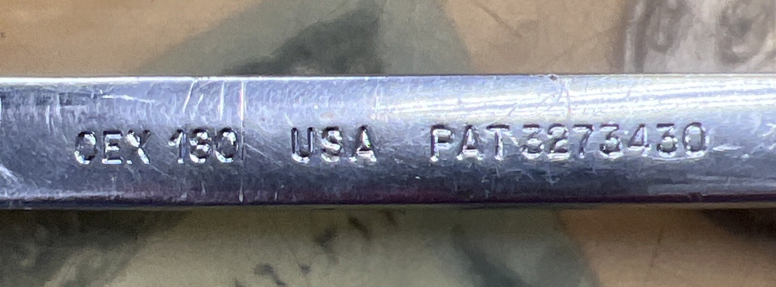 Snap On Tools OEX180 9/16” 12 Point SAE Short Combination Wrench USA VTG