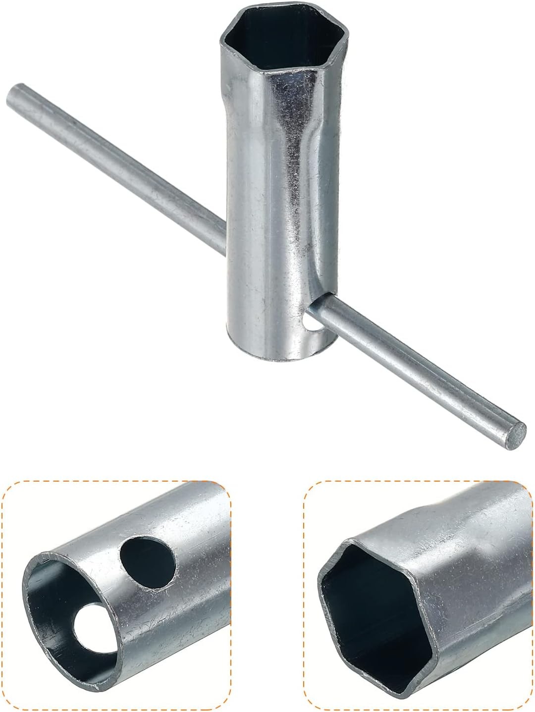 uxcell 16mm Universal Ignition Spark Plug Spanner Wrench Socket 2 Pcs