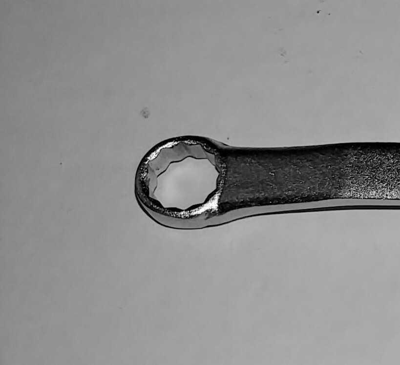 KAL 2217, 3/8in. X 7/16in. 12pt Box End Wrench, Length 8in., Japan