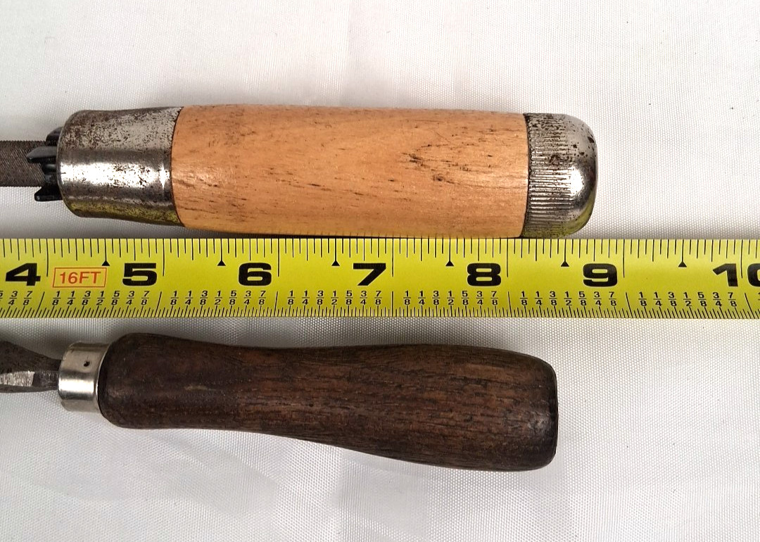 VTG Wood Handle Files -Blue Point GA-98 Adjustable Jaw & Nicholson Slim Taper