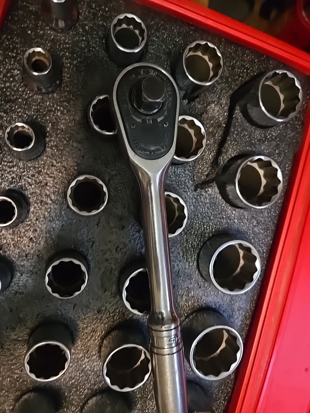 Snap-on Deep Metric Socket Set 1/2″ Drive 32mm To 10mm 12 Point- Ratchet S832