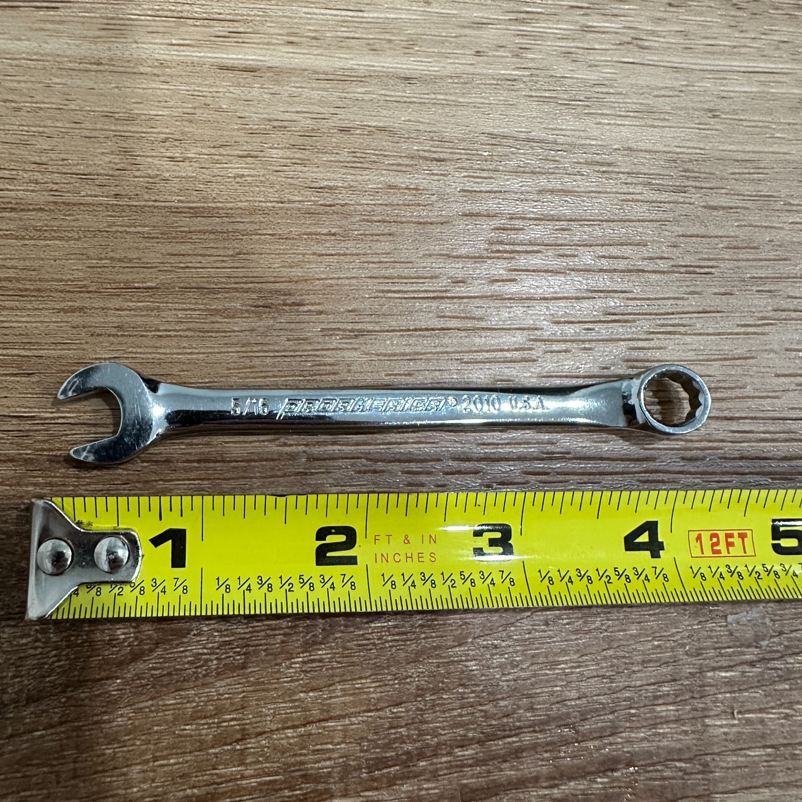 PROAMERICA USA 5/16″ COMBINATION WRENCH 12pt P/N 2010 Polished Finish