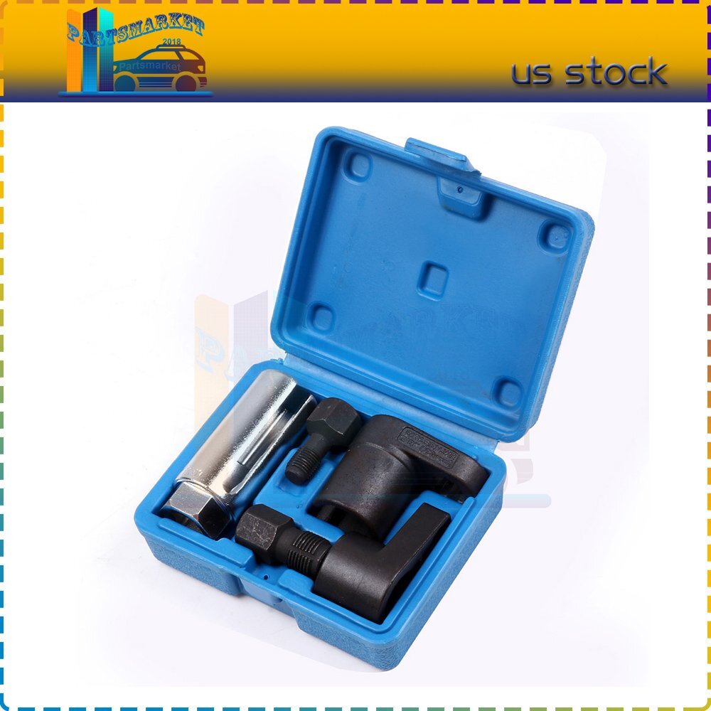 Oxygen Sensor Socket Vacuum Wrench O2 M12 M18 Tool Renew Thread Chaser 5 pc set