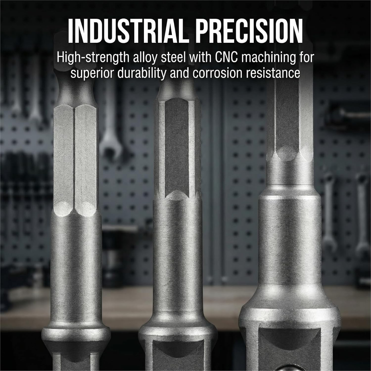 3 PCS Heavy-Duty Impact Socket Adapter Set – Chrome Vanadium Steel Power Tools