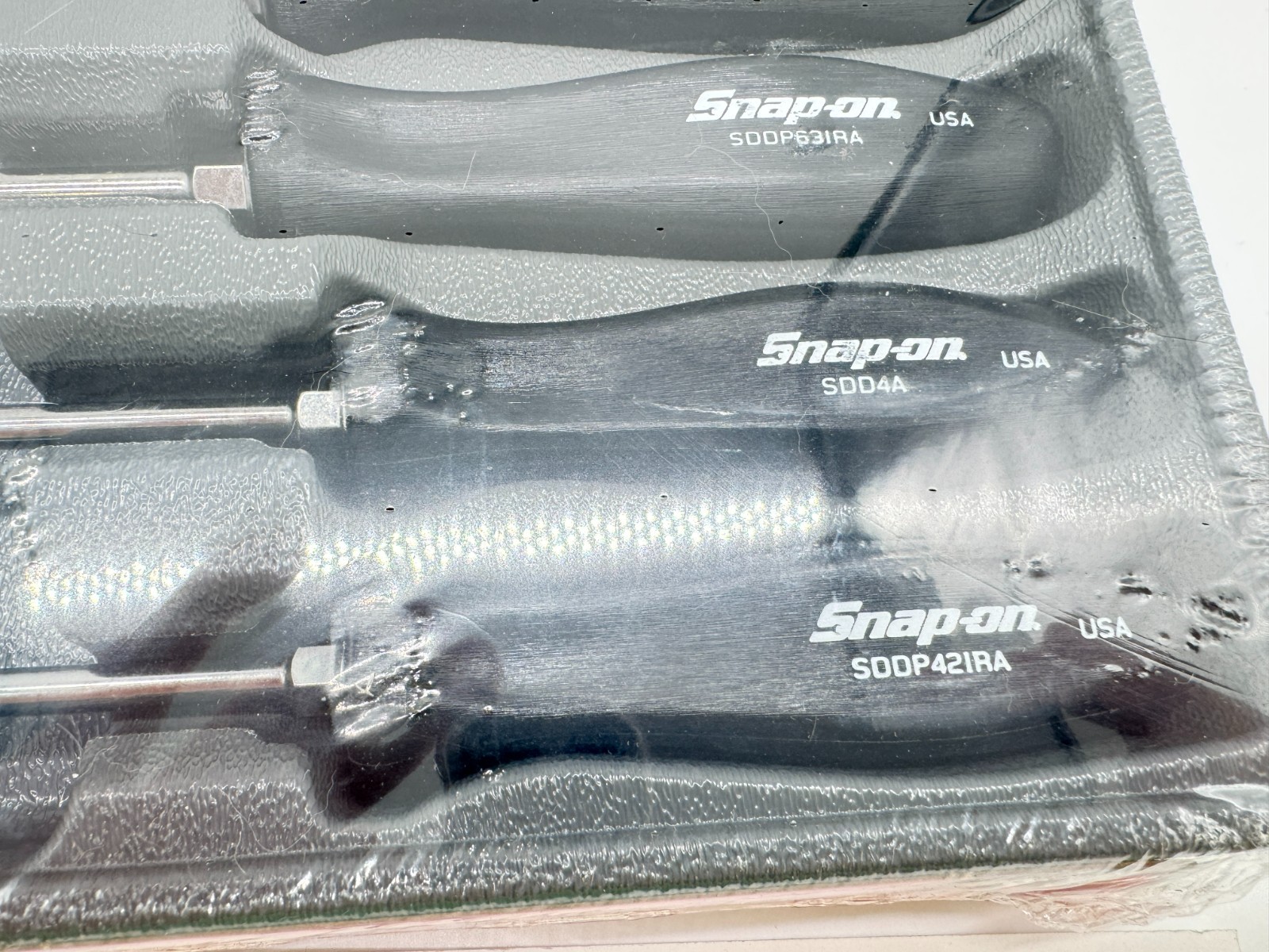 Snap-On Tools NEW SDDX70A 7-Piece Hard Grip Combination Screwdriver Set Black