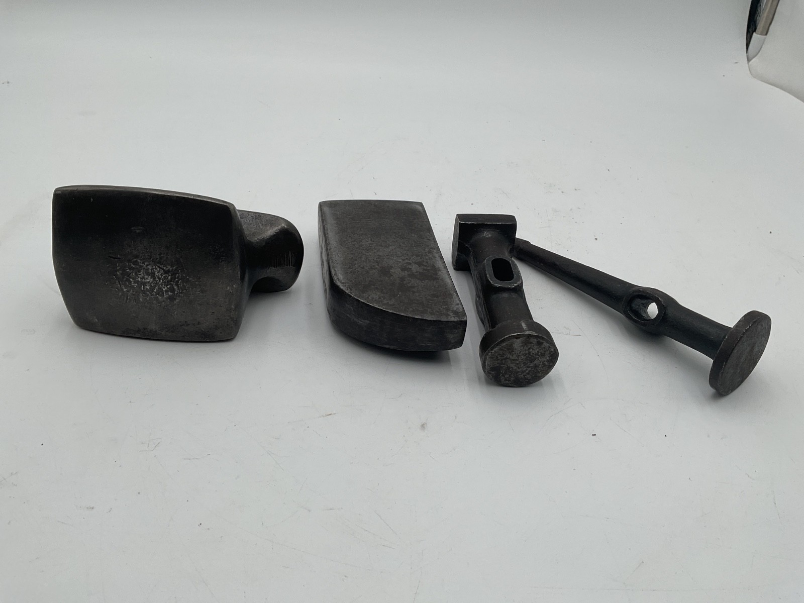 Vintage Auto Body Dolly Herbrand, Fairmount Fender Repair Hand Anvil 4 Piece
