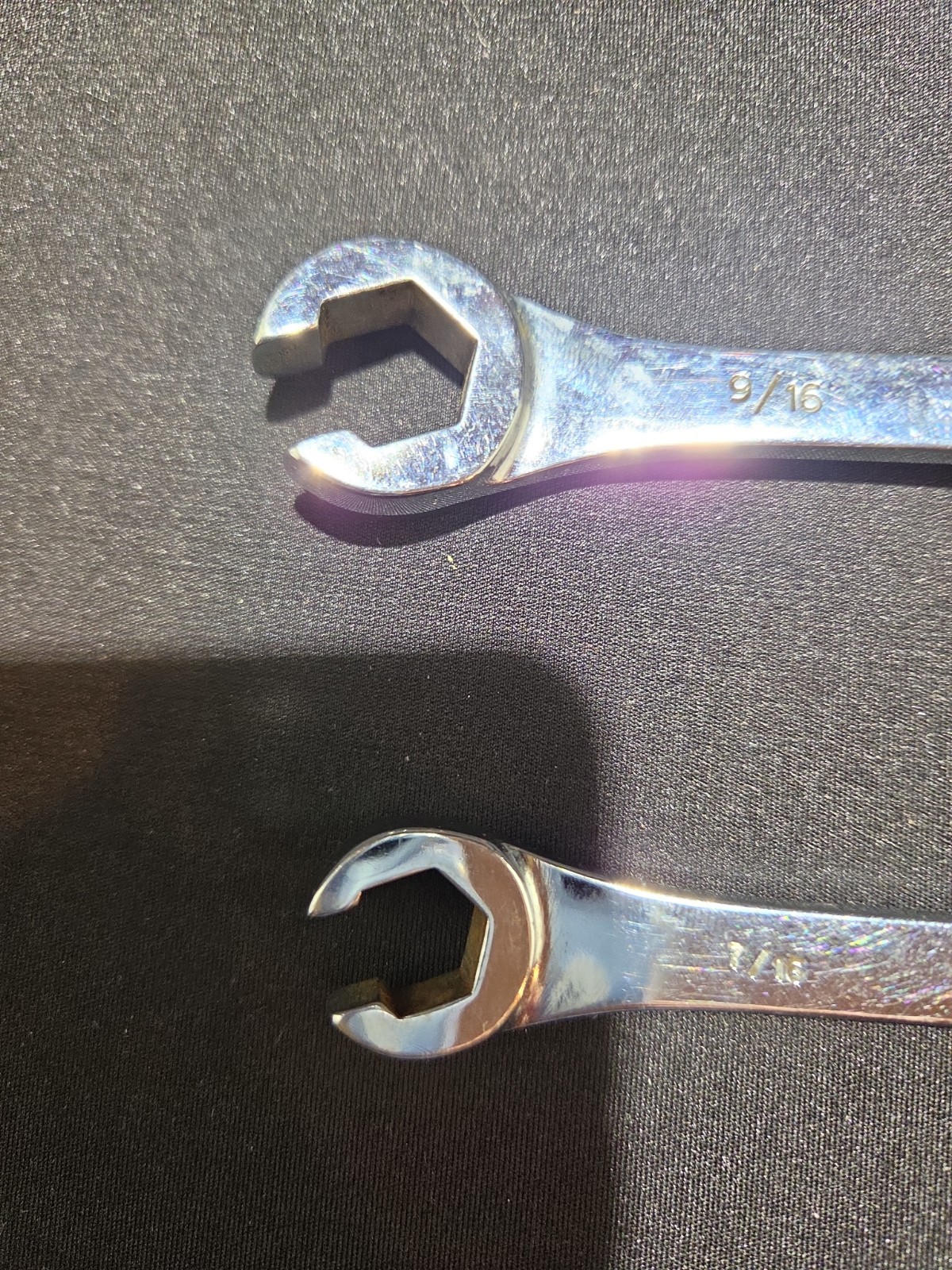Mac Tools Set Of 2 SAE Flare Nut/line Wrenches 9/16,1/2,7/16,3/8